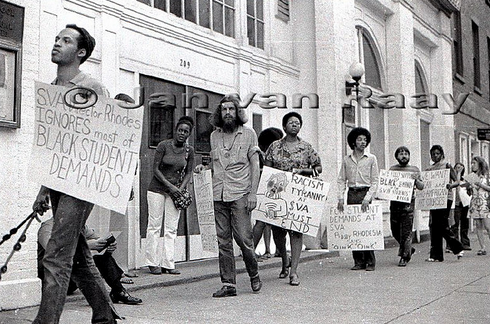 United Black Artists protest School of Visual Arts, New York., 1970.